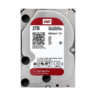 อุปกรณ์จัดเก็บข้อมูล /// 2 TB HDD (ฮาร์ดดิสก์แนส) WD RED PRO 7200RPM SATA3 (WD2002FFSX)