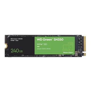 อุปกรณ์จัดเก็บข้อมูล ;; 240 GB SSD (เอสเอสดี) WD GREEN SN350 PCIe/NVMe M.2 2280 (WDS240G2G0C)