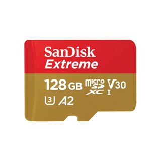 128 GB MICRO SD CARD (ไมโครเอสดีการ์ด) SANDISK EXTREME MICROSD CARD FOR MOBILE GAMING (SDSQXAA-128G-GN6GN)#