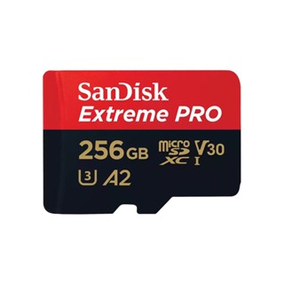 256 GB MICRO SD CARD (ไมโครเอสดีการ์ด) SANDISK EXTREME PRO MICROSDXC UHS-I CARD (SDSQXCD-256G-GN6MA)||