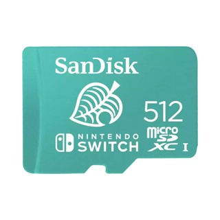 512 GB MICRO SD CARD (ไมโครเอสดีการ์ด) SANDISK NINTENDO-LICENSED MEMORY CARDS FOR NINTENDO SWITCH (SDSQXAO-512G-GN3ZN)/