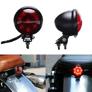 2023 New 1pcs Motorcycle accessories Retro Modified LED taillights Cruise metal brake lights Running lights Round tailli