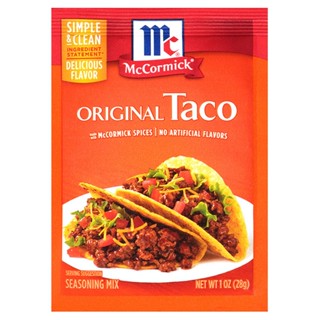 แม็คคอร์มิคออริจินัลทาโค 28กรัม  /  Mccormick Original Taco 28g.