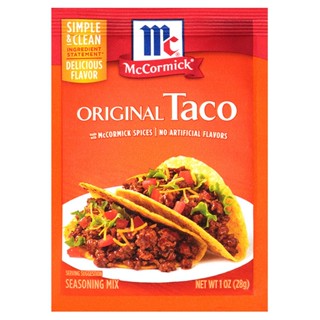 แม็คคอร์มิคออริจินัลทาโค 28กรัม  /  Mccormick Original Taco 28g.