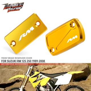 Front Brake Reservoir Covers For SUZUKI RM125 RM250 RM 125 250 1989-2008 Motorcycle Accessories Fluid Cylinder Oil Pump