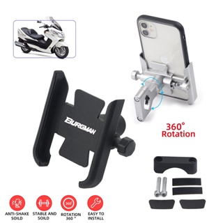 Motorcycle Mobile Phone Holder For Suzuki Burgman AN125 AN200 AN400 AN650  GPS Navigator Mirror Handlebar Bracket Access