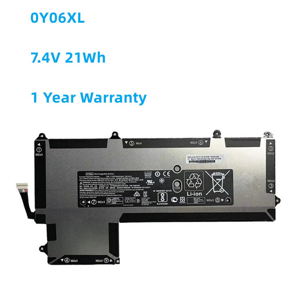New 7.4V 21Wh 2730mAh OY06XL 0Y06XL Laptop Battery For HSTNN-DB6A HP Elite x2 1011 G1 Ultrabook Lapt