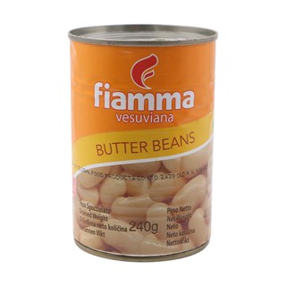 ไฟมมาวีสุเวียนาถั่วในน้ำเกลือ 400กรัม  /  Fiamma Vesuviana Butter Beans 400g.