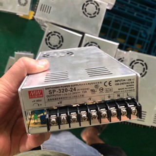 สวิตซ์ชิ่ง24V Meanwell SP-320-24 มือสองพาวเวอร์ซัพพลาย LED Strip CCTV เครื่องCNC Power Supply ขายส่ง ถูก คุณภาพดี