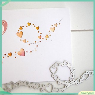 (Doverywell) Heart Lace Metal Cutting Die Stencil DIY Scrapbooking Album Cards Making Decor