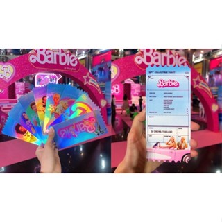 (ครบชุด) ตั๋วสะสม Barbie ตั๋ววิบวับ Barbie Collectible Ticket