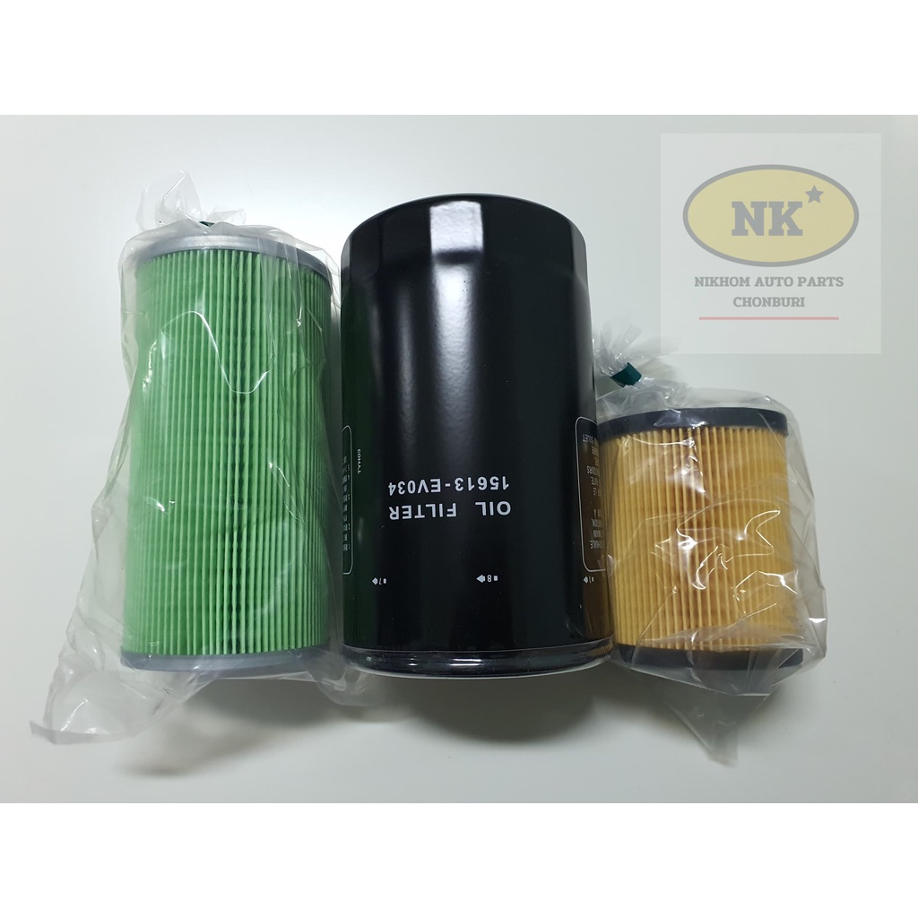 ชุดกรองน้ำมันเครื่อง ฮีโน่ เมก้า J08C commonrail / Hino Mega Series 500/ กรองเครื่อง+กรองโซล่า+กรองด