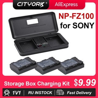 NPFZ100 NP FZ100แบตเตอรี่กรณีการจัดเก็บชาร์จสำหรับ Sony A6600 A7m3 A9S NP-FZ100 A7R III A7 III A9R 9วินาที A9