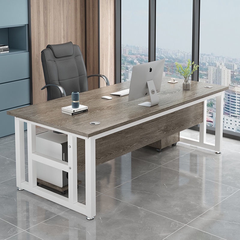 ❧โต๊ะทำงาน Simple Single Manager Desk โต๊ะคอมพิวเตอร์ Modern Executive โต๊ะทำงานรวมเก้าอี้