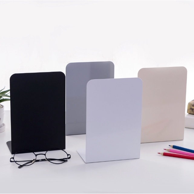F2C Book divider ที่จัดระเบียบชั้นหนังสือ ทรงตัว L ที่กั้นหนังสือโลหะ