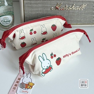 [พร้อมส่ง] Miffy กระเป๋าดินสอ ผ้าแคนวาส ขนาดใหญ่ จุของได้เยอะ สําหรับใส่เครื่องเขียน