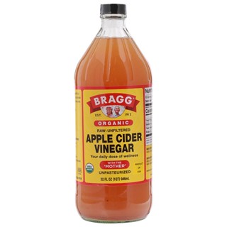 แบรคน้ำส้มสายชูหมักจากแอปเปิ้ล 946มล.  /  Bragg Apple Cider Vinegar 946ml.