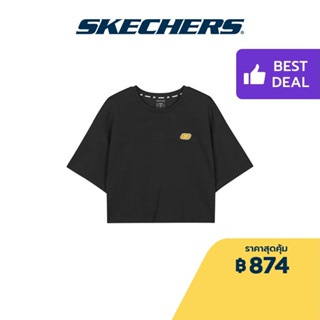 Skechers สเก็ตเชอร์ส เสื้อยืดแขนสั้น ผู้หญิง S-COOL Food Collection Short Sleeve Tee - L223W162