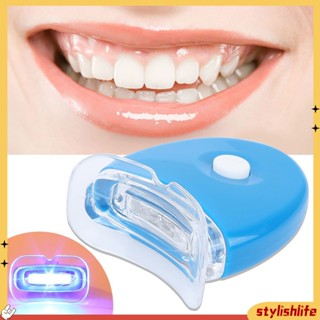 {stylishlife} Mini Tooth Care Whiten Light LED Teeth Whitener Oral Dental Treatment Tool