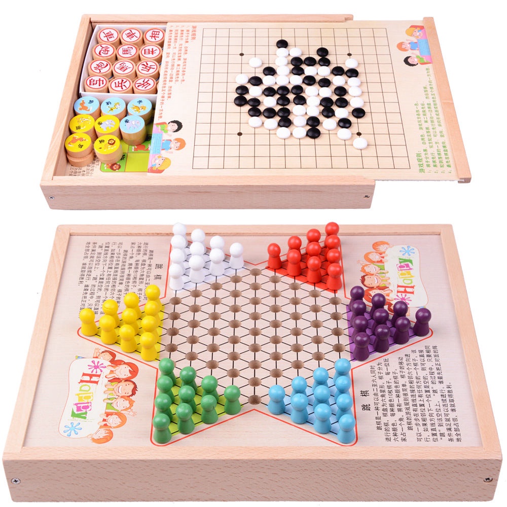 ❤❤❤💯gobang/ Flying /chess Chess Classical Family Board Game/Chinese Chess Checkers Xiangqi Chess fo