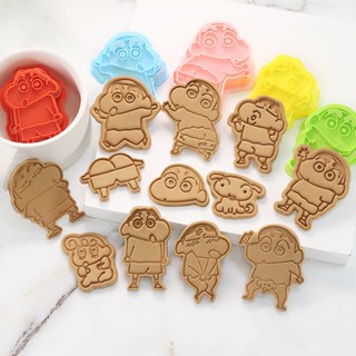 ✗™Crayon Shinchan บิสกิตแม่พิมพ์การ์ตูนบ้านเด็ก DIY fondant เครื่องมืออบสามมิติแม่พิมพ์กดคุกกี้