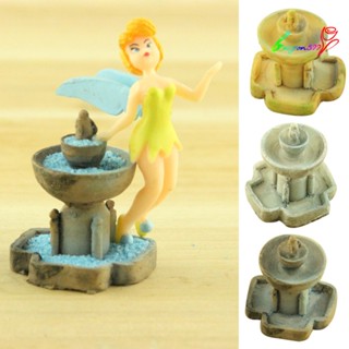 【AG】3Pcs/Set Resin Fountain Miniature Bonsai Garden Decor Micro Ornament