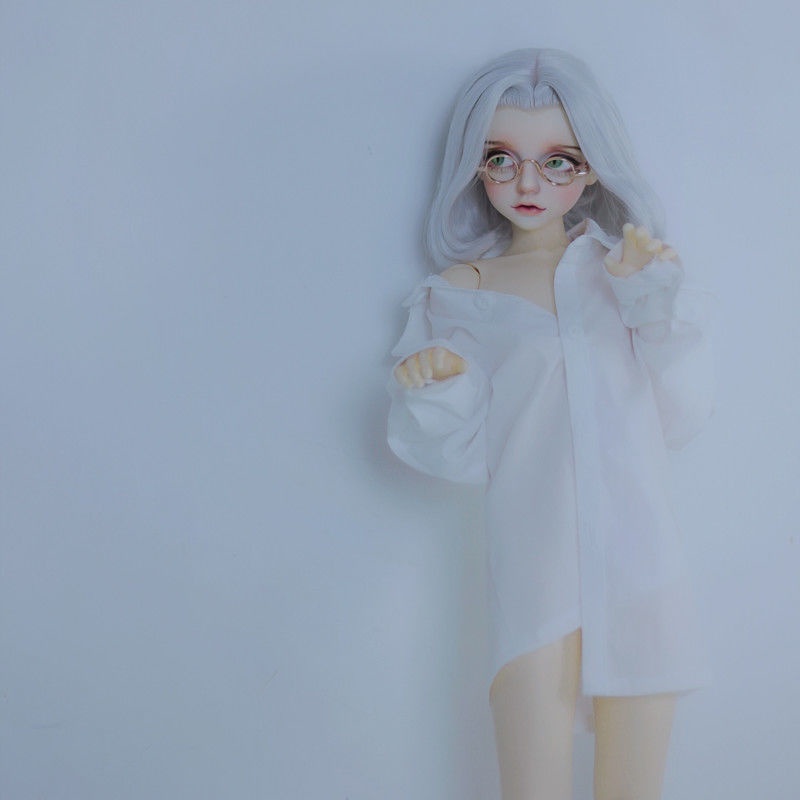 Bjd เสื้อผ้าตุ๊กตา ลุงบอดี้ 1/3,1/6,1/4 เสื้อแขนยาว สีขาว JK เครื่องแบบ