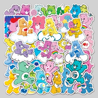 ✨Cutie Daily✨Care Bears 50 ชิ้น สติกเกอร์รูปหมี ซีรี่ย์ สำหรับตกแต่งกระเป๋าเดินทาง แล็ปท็อป สเก็ตบอร์ด