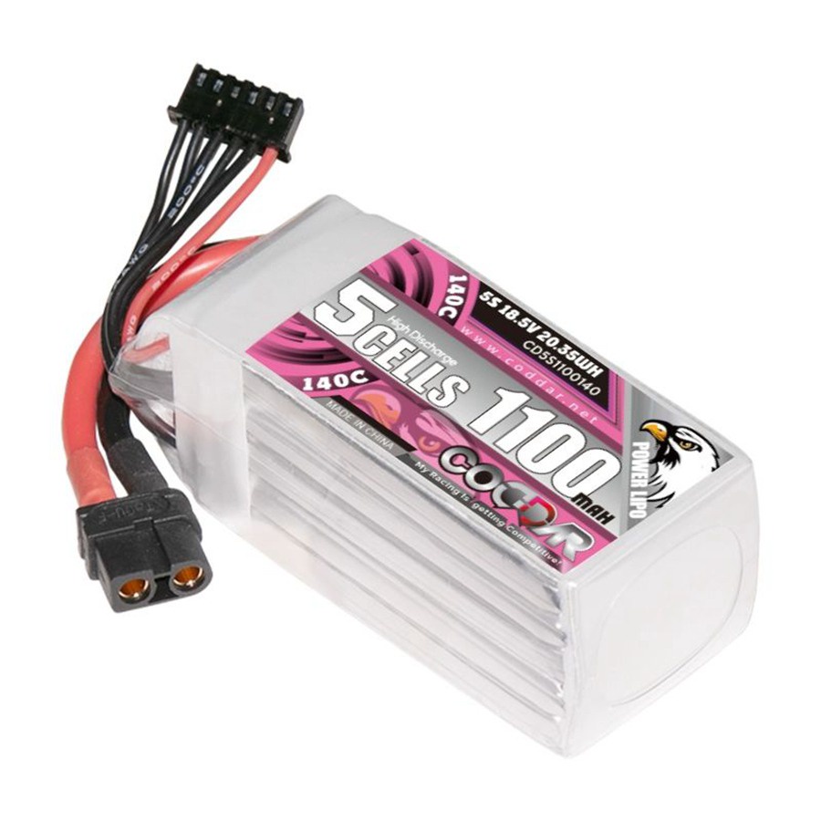 CD5S1100140 1100MAH 5S 18.5V 140C รุ่น Aerial Drone แบตเตอรี่ลิเธียมแบบชาร์จไฟได้