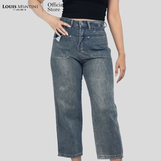 Louis Montini (The Costome) กางเกงยีนส์ผู้หญิงขายาว Women Jeans DEIM-JE001