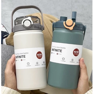 PANDA กระบอกน้ำเก็บอุณหภูมิร้อน-เย็น 1000ml 1200ml สแตนเลส316 กระติกน้ำสแตนเลสเกรด เก็บเย็นยาวนานข้ามวัน ฝากันหก100%