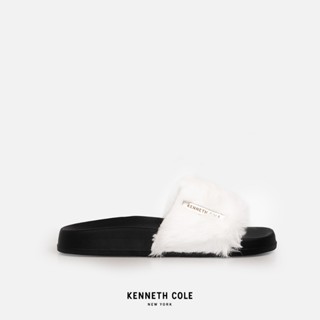 KENNETH COLE รองเท้าแตะผู้หญิง รุ่น KC COZY SLIDE สีขาว ( SAN - RS91017FF-233 )