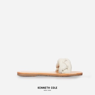 KENNETH COLE รองเท้าแตะผู้หญิง รุ่น NELLIE BRAID สีขาว ( SAN - KLS203410-110 )