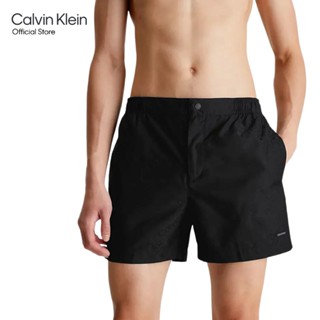 CALVIN KLEIN กางเกงว่ายน้ำผู้ชาย รุ่น KM00821 BEH  - สีดำ