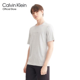 CALVIN KLEIN เสื้อยืดผู้ชายทรง Regular  รุ่น 4MS3K108 050 - สีเทา