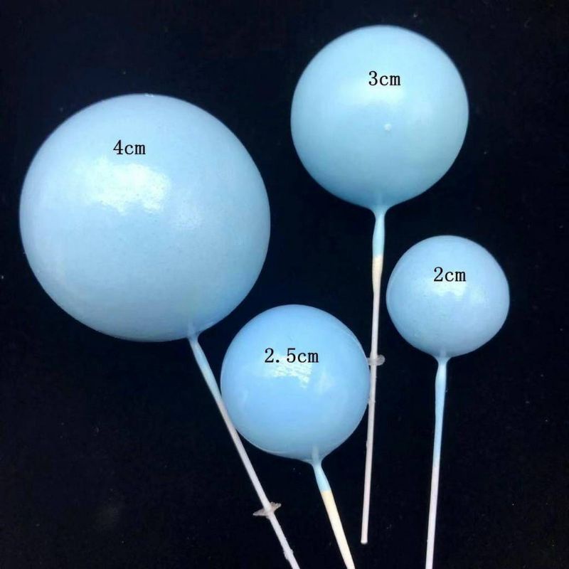 ลูกบอลตกแต่งเค้กใหม่ แบบปัก สีมากาลอง สวยงาม - รูปที่ 3