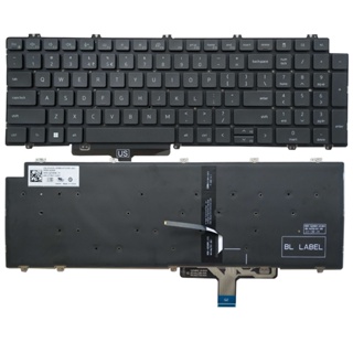 ใหม่ คีย์บอร์ดแบ็คไลท์ สําหรับ Dell Latitude 5520 5521 Precision 3560 3561