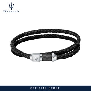 Maserati Recycled Leather Collection 410mm Mens Bracelet JM223AVE18