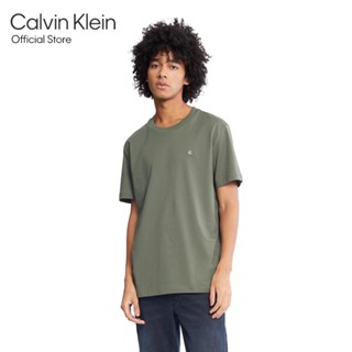 CALVIN KLEIN เสื้อยืดผู้ชาย ทรง Regular  รุ่น J324899 LLP - สี Space Grey