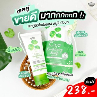 เจล&amp;สบู่ใบบัวบกกู้ผิว Cica