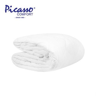 ผ้ารองกันเปื้อน KING SIZE PICASSO รัดมุมยางยืด สีขาว