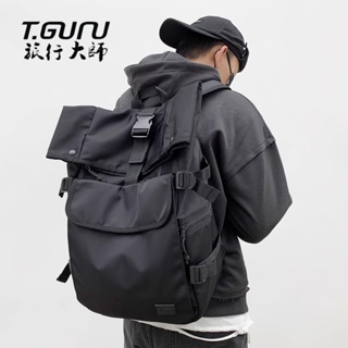 ❦◈■Travel master s new original trendy brand shoulder bag men s Trendy Large-capacity travel backpack female student sch