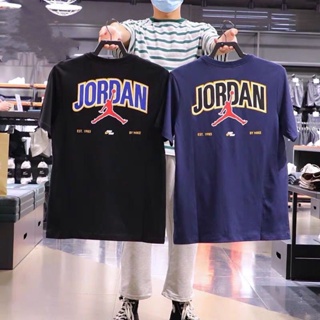 Jordan ใหม่ เสื้อยืดลําลอง แขนสั้น เหมาะกับการเล่นกีฬาบาสเก็ตบอล แฟชั่นฤดูร้อน สําหรับผู้ชาย 2023