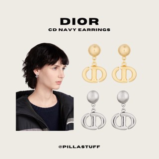 ถูกที่สุด แท้100%🔥 Dior CD Navy Earrings รุ่นใหม่