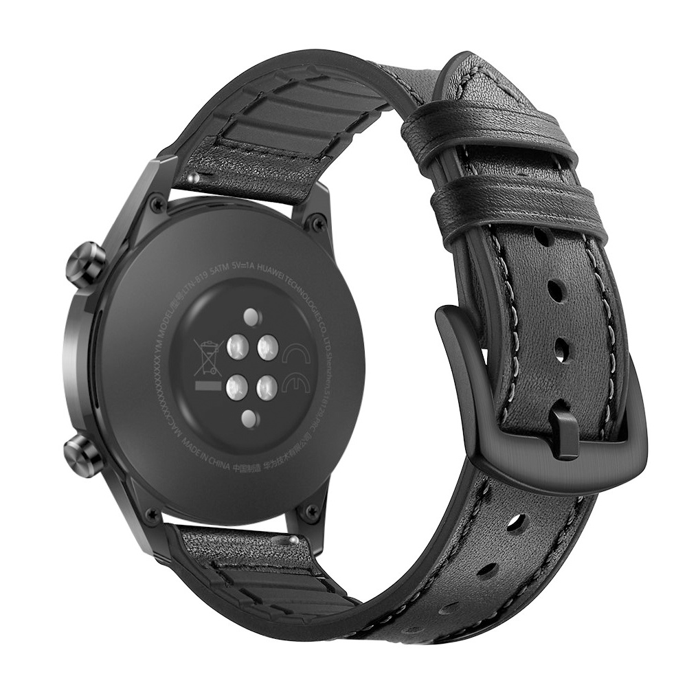 ☬✳✁Strap for Samsung galaxy watch 46mm Gear S3 Frontier/Amazfit GTR GTS Stratos Leather Bracelet Huawei watch GT 2-2e-Pr
