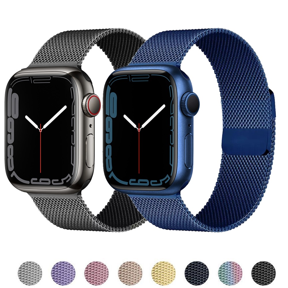 ♤Magnetic Loop strap For Apple watch band 45mm 44mm 40mm 41mm 42mm bracelet iWatch Apple watch series 4 3 5 se 6 7 8 Ult
