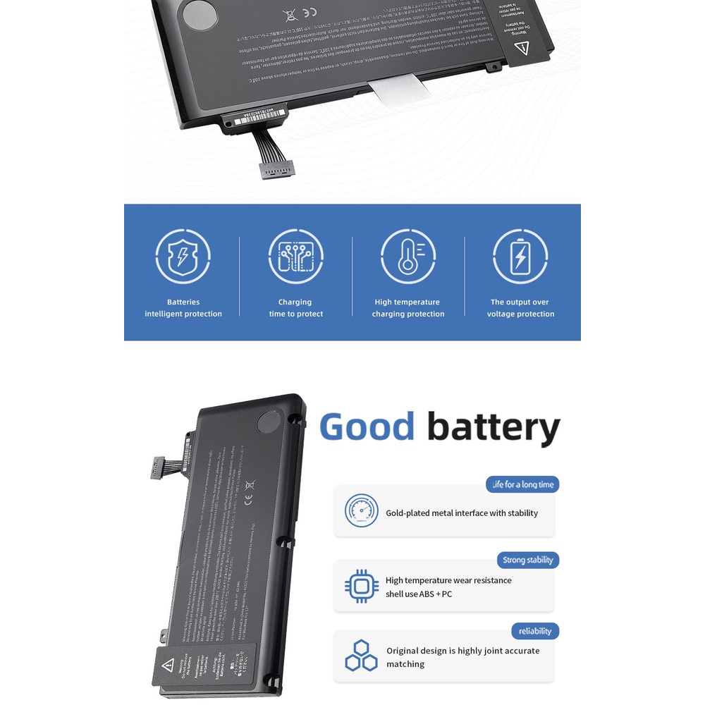 SUOZHAN แบตเตอรี่ A1322สำหรับ Apple MacBook Pro 13 "2009 2010 2011 2012 MB991LL /A MB990LL /A MB990J A1322 MD101 MD314