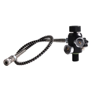 PCP Air Tank Charging Valve Air Filling Station Refill Adapter with Gauge 400 tire-accessories T3