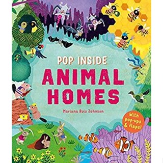 NEW! หนังสืออังกฤษ Pop Inside: Animal Homes (Pop inside) [Hardcover]