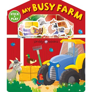 NEW! หนังสืออังกฤษ My Busy Farm: Magic Sticker Play &amp; Learn (Magic Sticker Play &amp; Learn) (Board Book) [Hardcover]